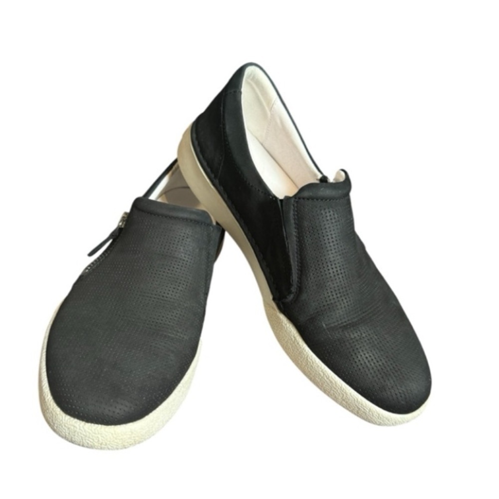 Josef Seibel Black Slip-On Sneakers Zipper Size 38/7 - Picture 2 of 10